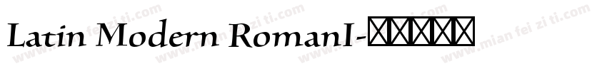 Latin Modern RomanI字体转换